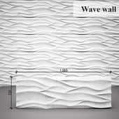 3D panel Wave wall