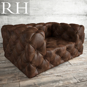 SOHO TUFTED LEATHER CHAIR
