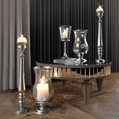 Table mirror and candlesticks Garda Decor