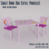 A set of children&#39;s furniture Sweet Baby Duo (Little Princess)