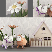 Декоративные овечки для детской