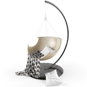 Curved Wood Hanging Chair