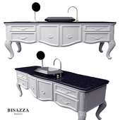 BISAZZA Wash basin Bagno 02 Serie Diamante MOSAICO, luxury design octagonal washbasin