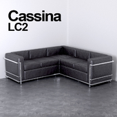 Corner sofa Cassina Le Corbusier LC2