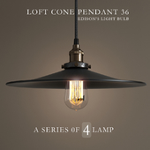 A series of chandeliers &quot;LOFT CONE PENDANT 36&quot;