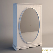 Dolfi 2080 wardrobe with oval mirror