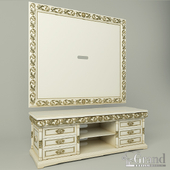 &quot;Jacqueline&quot; panel TV and nightstand, &quot;Grand&quot;