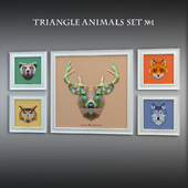 Triangle Animals Set №1