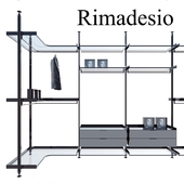 Rimadesio zenit system 02 living-rooms and walk-in closets, Kitchen, Wardrobe Display cabinets and storage,