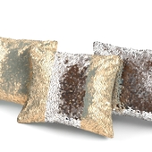 Pillow with sequins