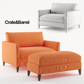 Crate & Barrel - Klyne Chair and a Hlaf