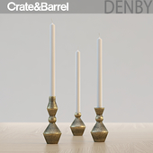 Crate &amp; barrel Denby Candle Holder