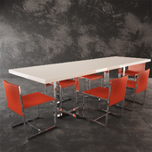 Chairs Alivar (AXIA) and table Alivar (BIG TABLE)