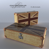 Rectangular casket Union Jack