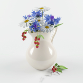Jug with flowers