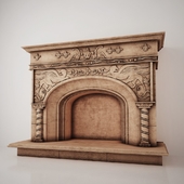 Fireplace in the classical style
