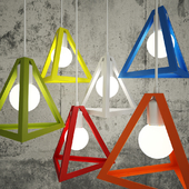 Hanging lamp Tetrahedron Color