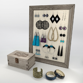 Серьги и браслеты - декоративный набор