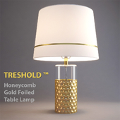 Table Lamp Threshold Honeycomb Gold Foiled Table Lamp