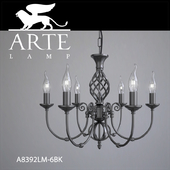 Chandelier ARTE LAMP A8392LM-6BK