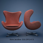 Дизайнерское кресло EGG DFG-A13 Arne Jacobsen