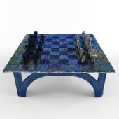 Metal chess table