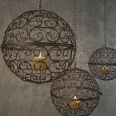 Forged pendant lamp
