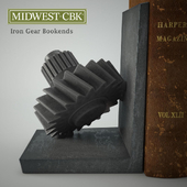 Midwest-CBK Iron Gear bookend (no books)