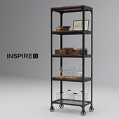 INSPIRE Q Nelson Industrial Modern Rustic Bookcase