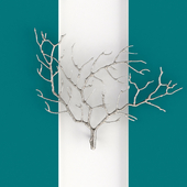 Metal Tree Branch Wall Sculpture