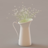 vase with straw