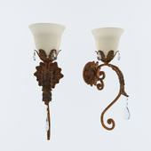 Valentina Collection 19 1/2" High Iron Leaf Wall Sconce