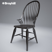 Broyhill rustic windsor arm chair