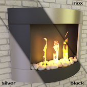 Bio-fireplace Stockholm (Black, Silver, Inox)