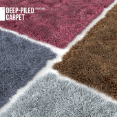 Deep-piled carpet