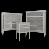 Chest of drawers and bedside table Mirelle Anthropologie
