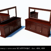 dresser with zekralom SCAPPINI &amp; C ART 484, 489