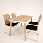 Table Woods. Chairs Labeo.