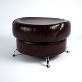 leather pouf