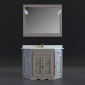 Washbasin cabinet with mirror Macral Castilla