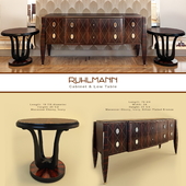 Ruhlmann style furniture \ cabinet &amp; low table