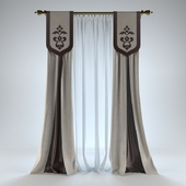 Curtain with tie