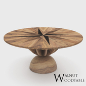 Wood Table Windrose