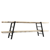 Shelving Industrial Iron Rustic Console
