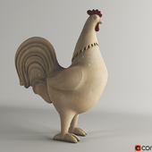Old wooden rooster