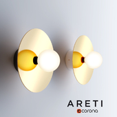 ARETI - Disk and Sphere - Wall lamp