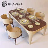 Bradley dining table with Baron chairs