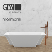 Gessi_Eleganza_and_Marmorin_Loren_Free_standing_bathtub