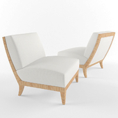 McGuire Upholstered Slipper Chair