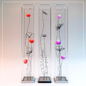 Decor. Flowers with wire